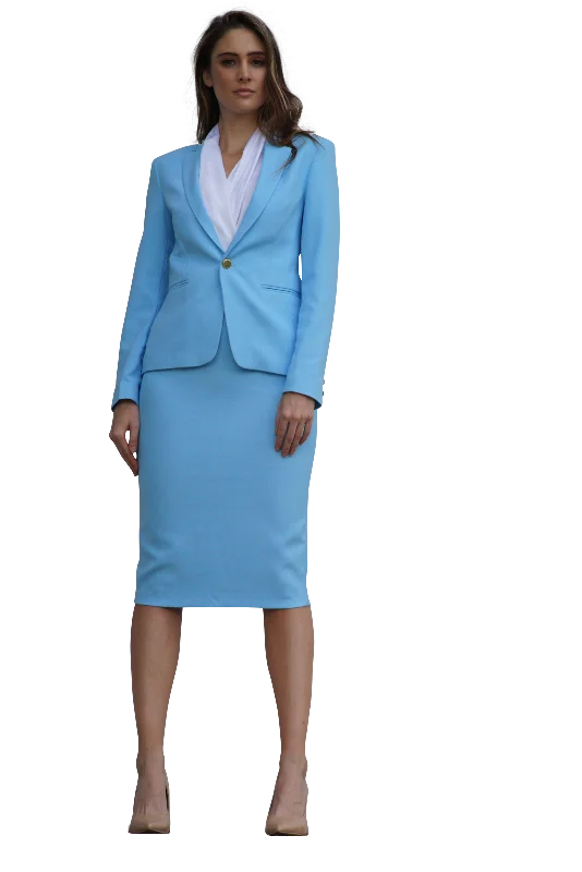 Men Blazers with Military - Style Patterns for a Tough Look​ Bluebird Skirt Suit