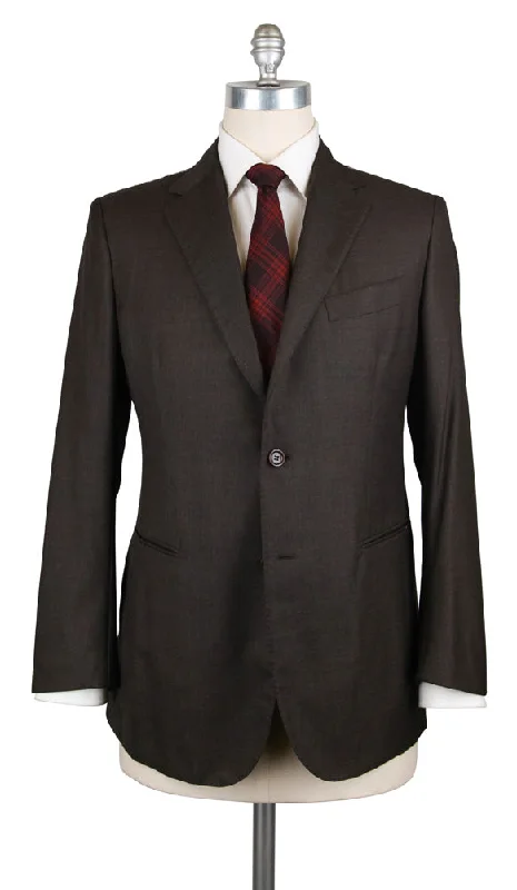 Men Blazers with Embroidery for a Personalized Touch​ Stile Latino Brown Suit