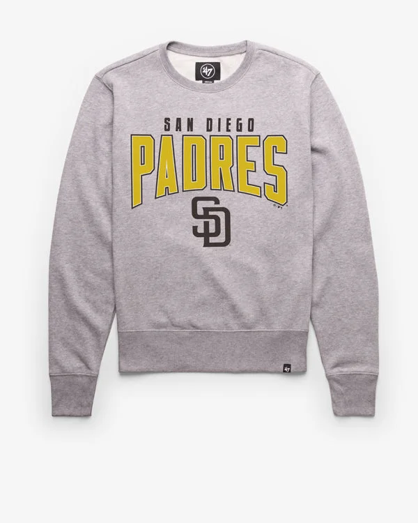 Organic cotton men sweatshirt for eco - conscious buyers SAN DIEGO PADRES TEAM ELEMENTS ARCH '47 HEADLINE CREW Organic cotton men sweatshirt for eco - conscious buyers SAN DIEGO PADRES TEAM ELEMENTS ARCH '47 HEADLINE CREW