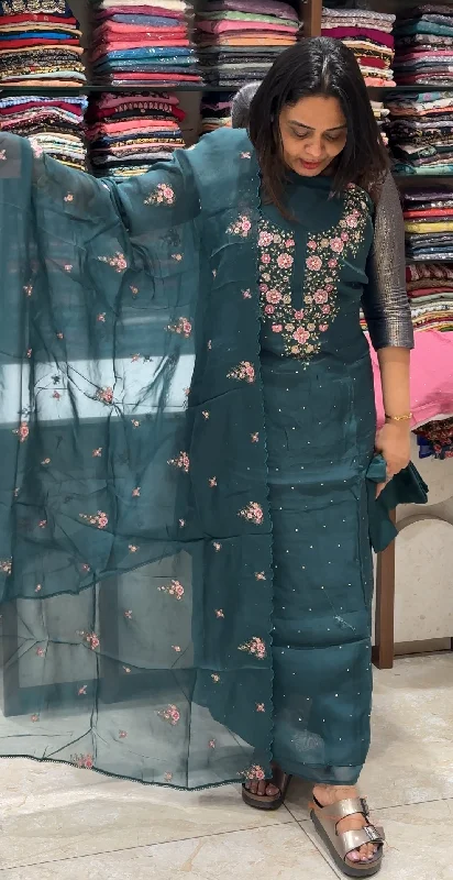 Men Blazers with Patch Pockets for a Casual Aesthetic VISCOSE ORGANZA UNSTITCHED SALWAR SUITS - IHA 21589 Men Blazers with Patch Pockets for a Casual Aesthetic VISCOSE ORGANZA UNSTITCHED SALWAR SUITS - IHA 21589