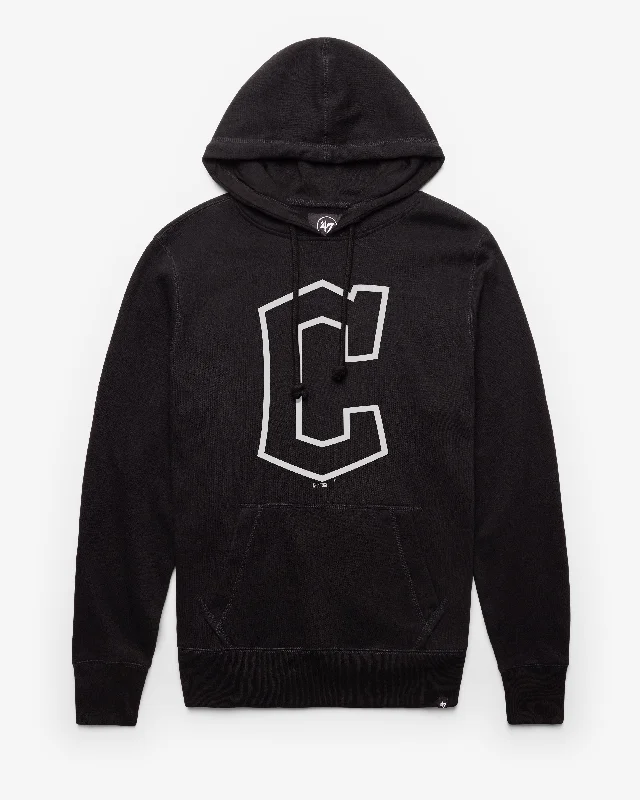 Men sweatshirt with a high - neck for added style CLEVELAND GUARDIANS IMPRINT '47 HEADLINE HOOD Men sweatshirt with a high - neck for added style CLEVELAND GUARDIANS IMPRINT '47 HEADLINE HOOD