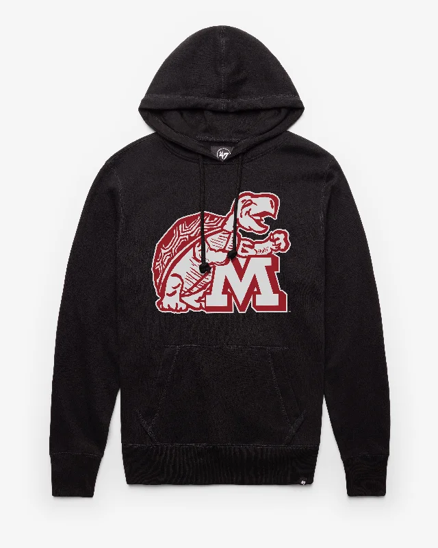Men sweatshirt with a high - neck for added style MARYLAND TERRAPINS VINTAGE IMPRINT '47 HEADLINE HOOD Men sweatshirt with a high - neck for added style MARYLAND TERRAPINS VINTAGE IMPRINT '47 HEADLINE HOOD