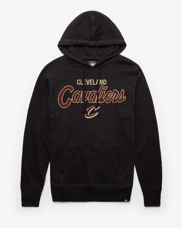 Organic cotton men sweatshirt for eco - conscious buyers CLEVELAND CAVALIERS CROSS CITY SCRIPT '47 HEADLINE HOOD Organic cotton men sweatshirt for eco - conscious buyers CLEVELAND CAVALIERS CROSS CITY SCRIPT '47 HEADLINE HOOD