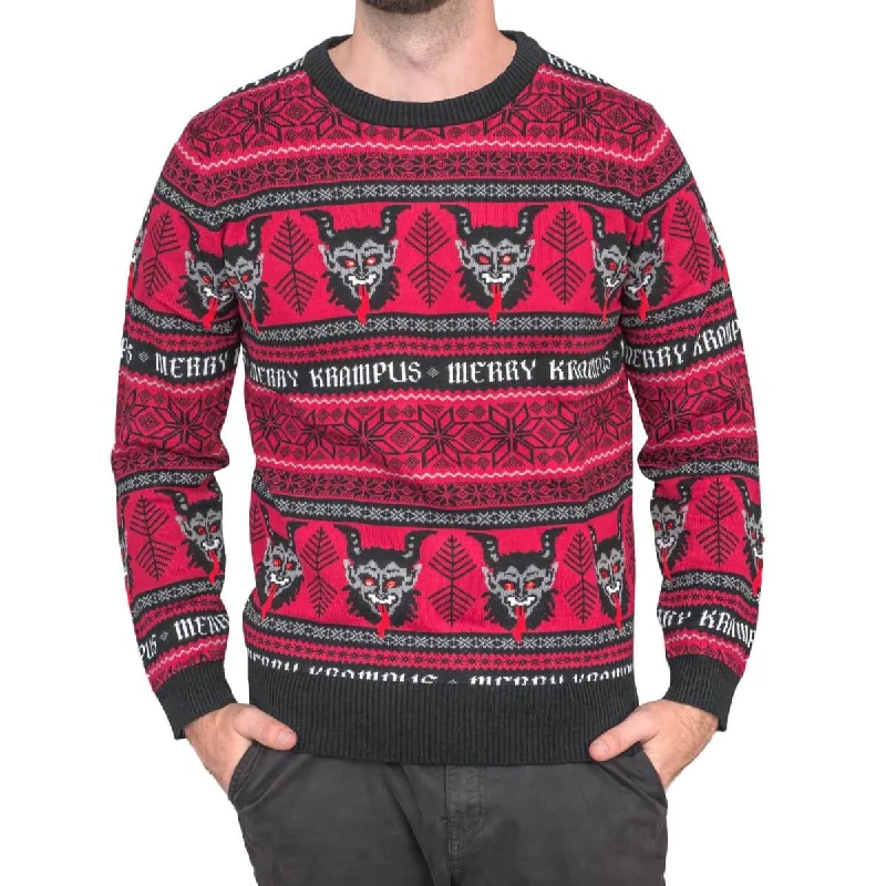 Men's Sweaters with Spaghetti Straps for a Delicate Look (unisex - inspired)​ Men's Sweaters with Spaghetti Straps for a Delicate Look (unisex - inspired)​ Merry Krampus Adult Ugly Christmas Sweater