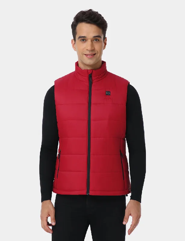   Men's Classic Heated Vest - Red/Green/Gray