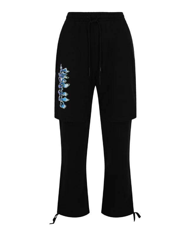 Blue 90's Liquid Double Sweatpants