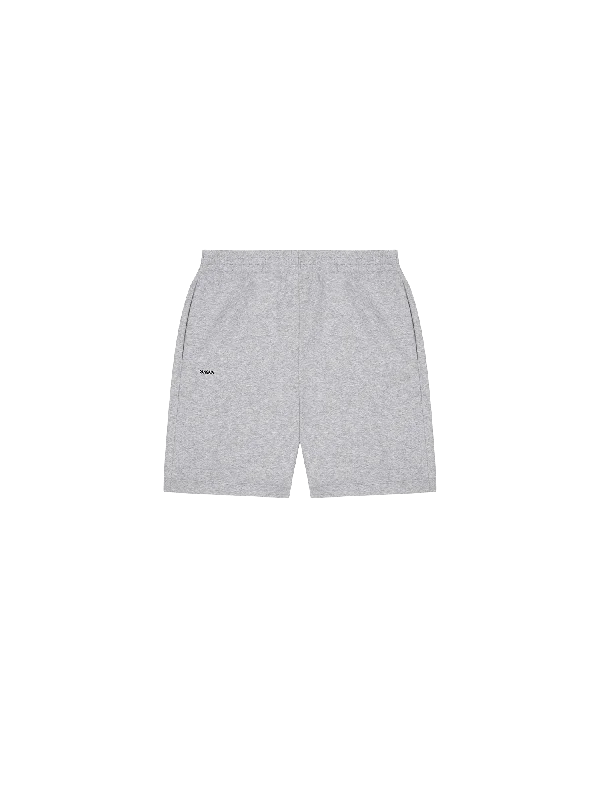 Mens 365 Midweight Mid Length Shorts—grey-marl