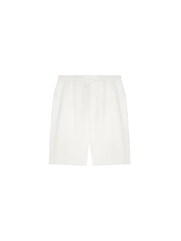 Mens DNA Aloe Linen Long Shorts—off-white