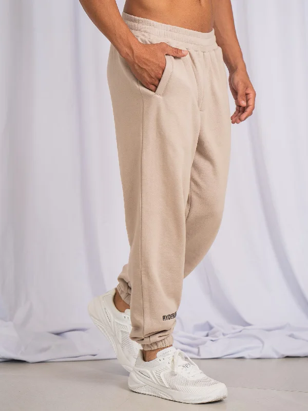 Unisex Track Pants - Sand