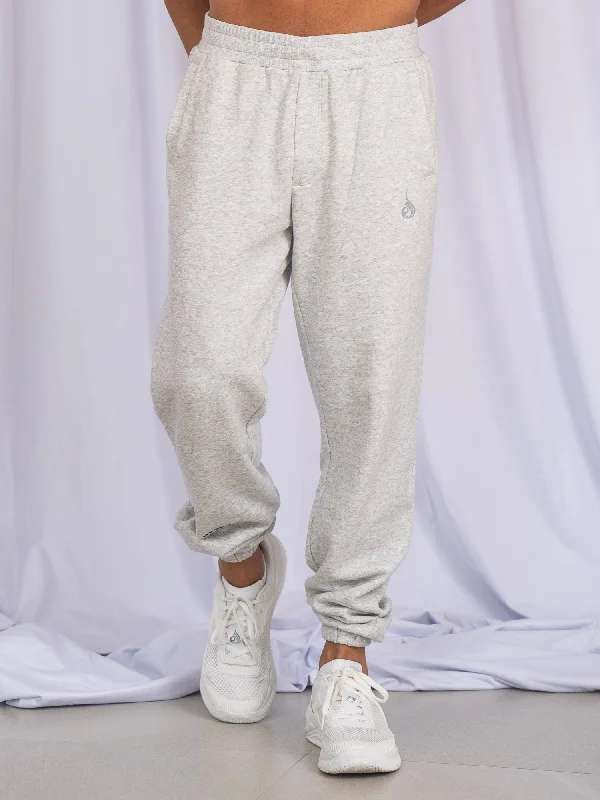 Unisex Track Pants - Snow Marl