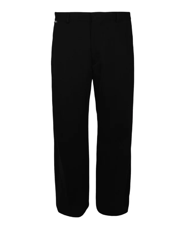 Wide-Leg Knit Dress Pants