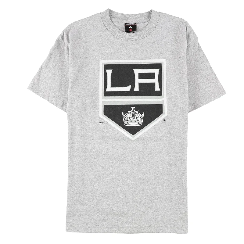 Antigua Mens LA Kings Graphic T-Shirt, Grey, Medium