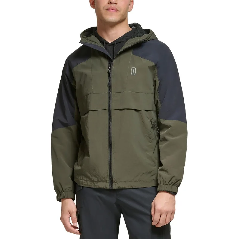 BASS OUTDOOR Mens Colorblock Hooded Active