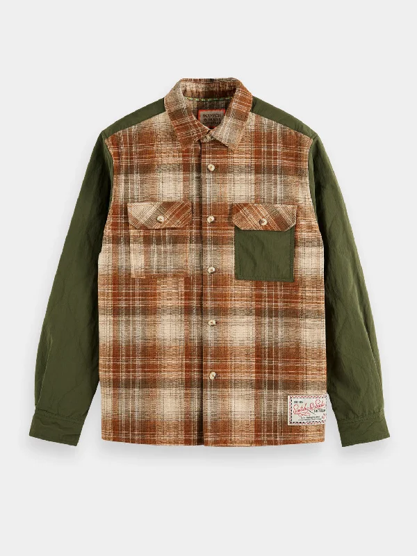 Check flannel overshirt