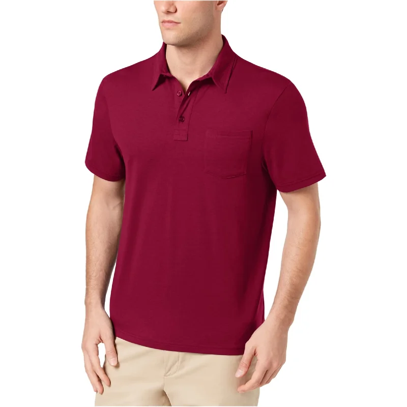 Club Room Mens Pocket Rugby Polo Shirt