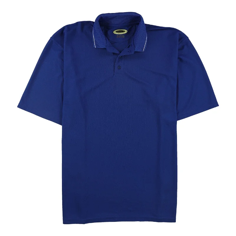 Colorado Timberline Mens Poly-Dri Rugby Polo Shirt, Blue, X3XL