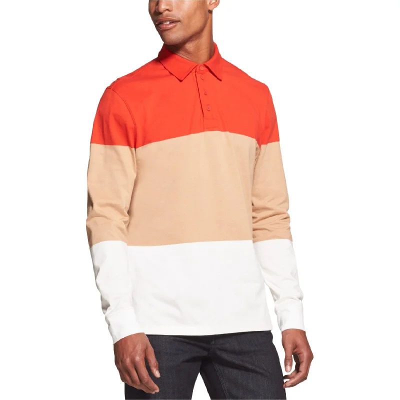 Dkny Mens Colorblocked Rugby Polo Shirt