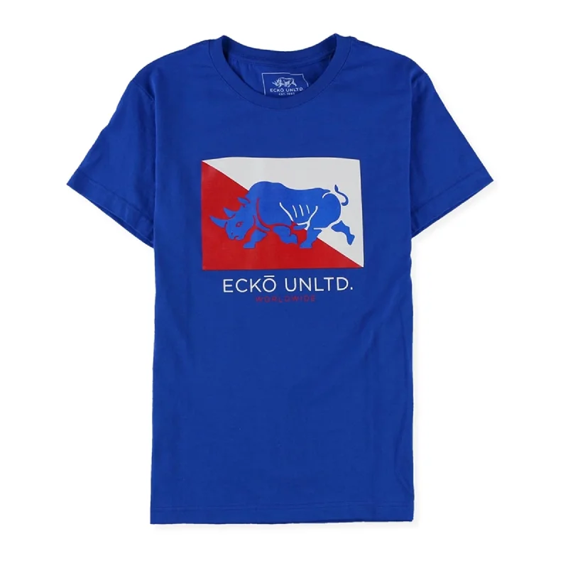 Ecko Unltd. Mens Core Flag Rhino Graphic T-Shirt