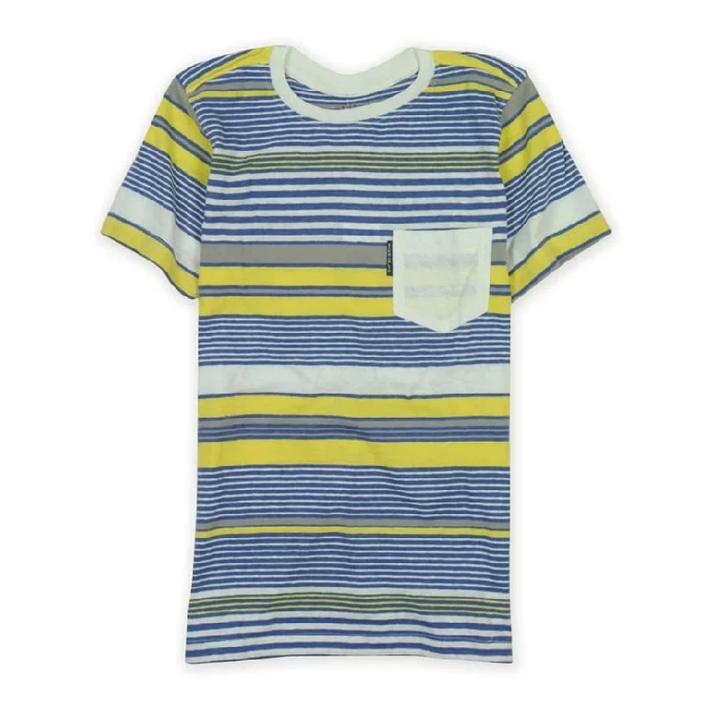 Ecko Unltd. Mens Neptune Crew Neck Striped Graphic T-Shirt, Yellow, X-Small