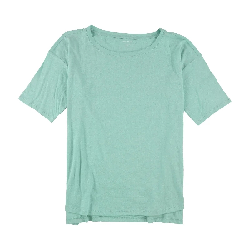 Eileen Fisher Mens High-Low Basic T-Shirt, Green, Small