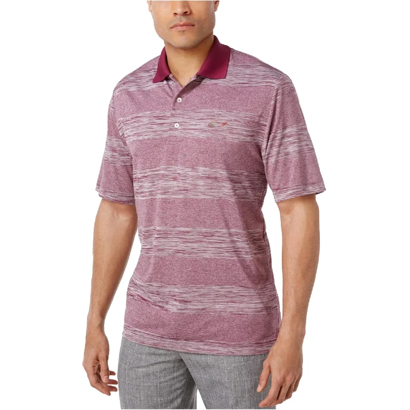 Greg Norman Mens Performance Rugby Polo Shirt, Purple, Small