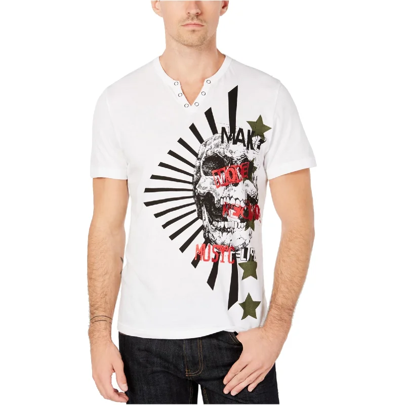 I-N-C Mens Skull Graphic T-Shirt