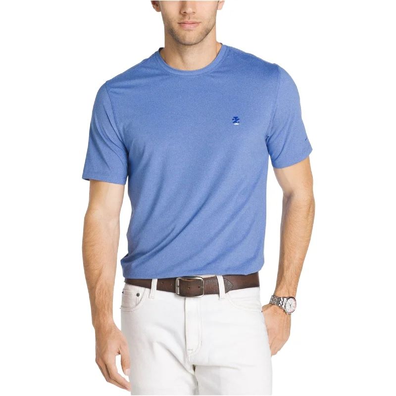 IZOD Mens CoolFX Cotton Basic T-Shirt, Blue, Small