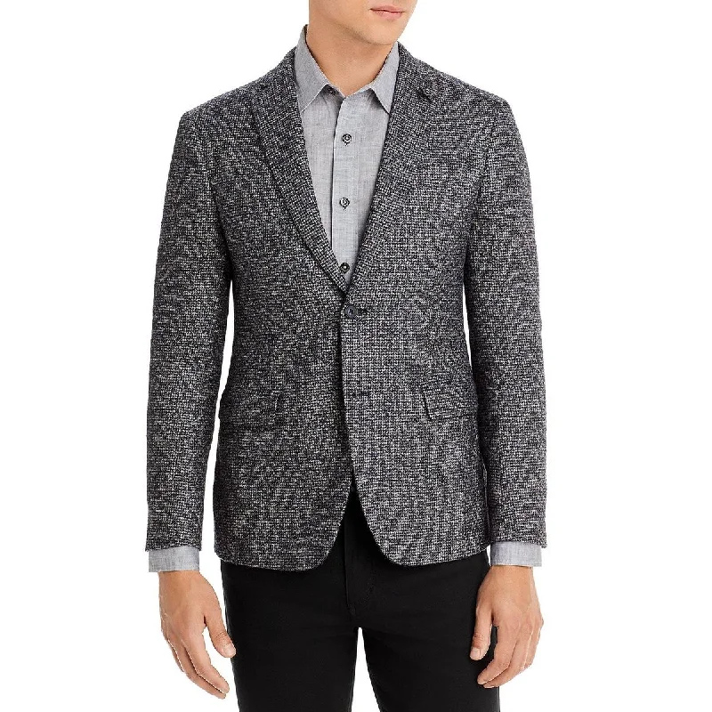 John Varvatos Star USA Mens Wool Houndstooth Sportcoat