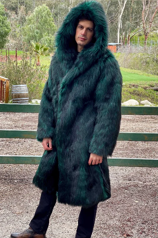 Men's Playa Coat in "Green Wolf"