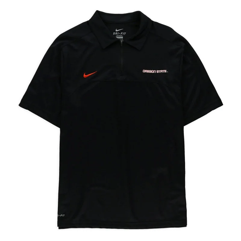 Nike Mens Oregon State Quarter Zip Rugby Polo Shirt