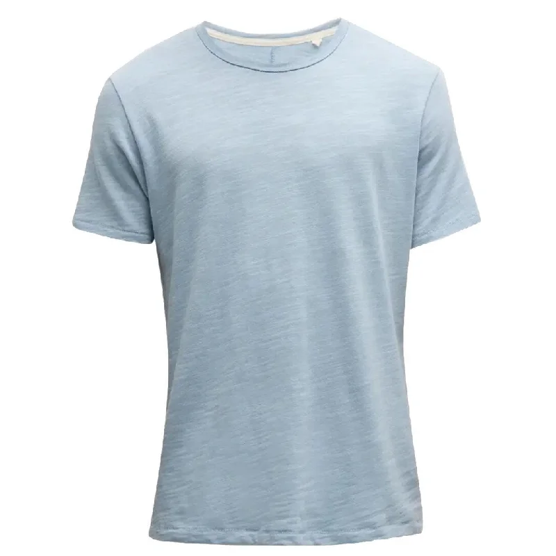 Rag & Bone Men's Classic Flame Short Sleeve Tee T-Shirt, Desert Blue