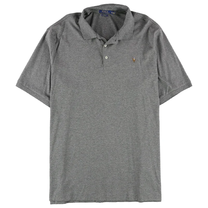 Ralph Lauren Mens Classic Rugby Polo Shirt, Grey, Small