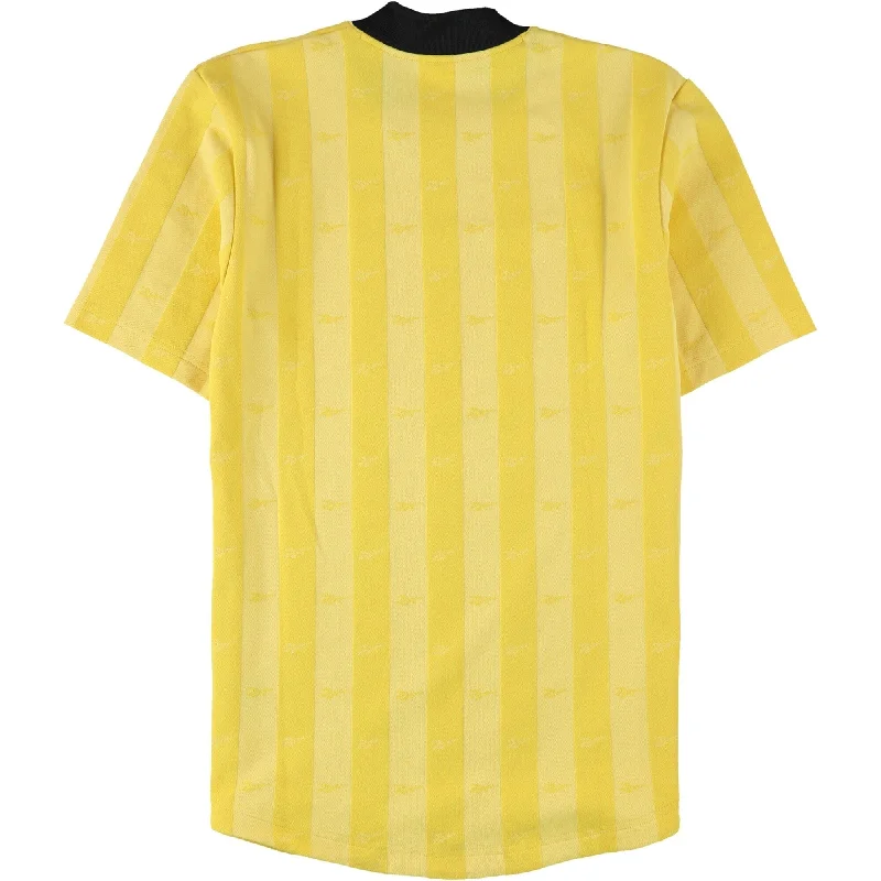 Reebok Mens Retro Pitch Basic T-Shirt, Yellow, Small