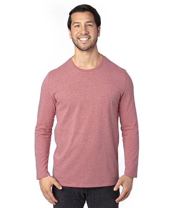 100LS - Threadfast Apparel Unisex Ultimate Long-Sleeve T-Shirt | Maroon Heather