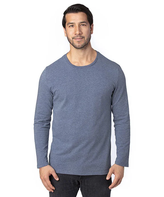 100LS - Threadfast Apparel Unisex Ultimate Long-Sleeve T-Shirt | Navy Heather