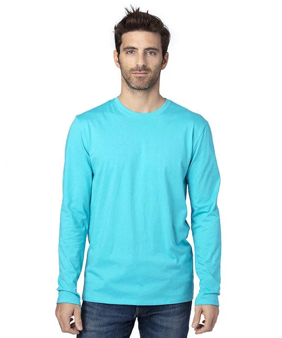 100LS - Threadfast Apparel Unisex Ultimate Long-Sleeve T-Shirt | Pacific Blue