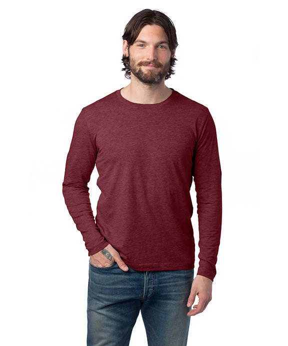 1170CV - Alternative Unisex Cotton/Poly Long-Sleeve Go-To T-Shirt | Heather Currant