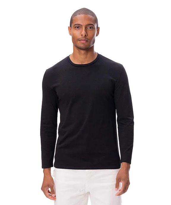 180LS - Threadfast Apparel Unisex Ultimate Long-Sleeve Cotton T-Shirt | Black