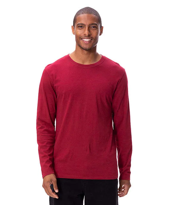 180LS - Threadfast Apparel Unisex Ultimate Long-Sleeve Cotton T-Shirt | Burgundy