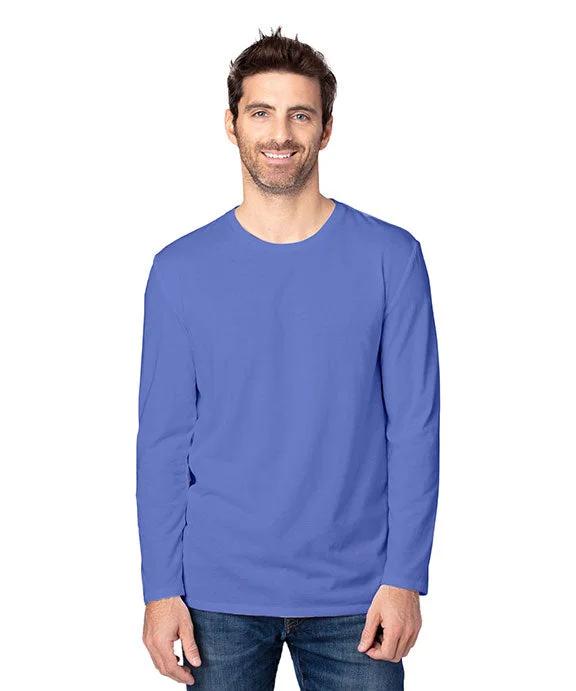 180LS - Threadfast Apparel Unisex Ultimate Long-Sleeve Cotton T-Shirt | Denim