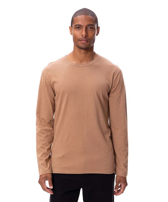 180LS - Threadfast Apparel Unisex Ultimate Long-Sleeve Cotton T-Shirt | Nutmeg