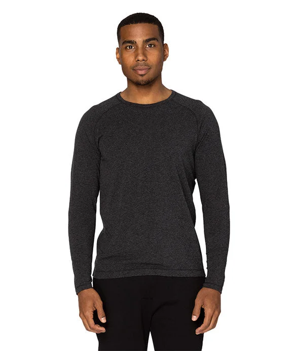 382LS - Threadfast Apparel Unisex Impact Long-Sleeve T-Shirt | Black Heather