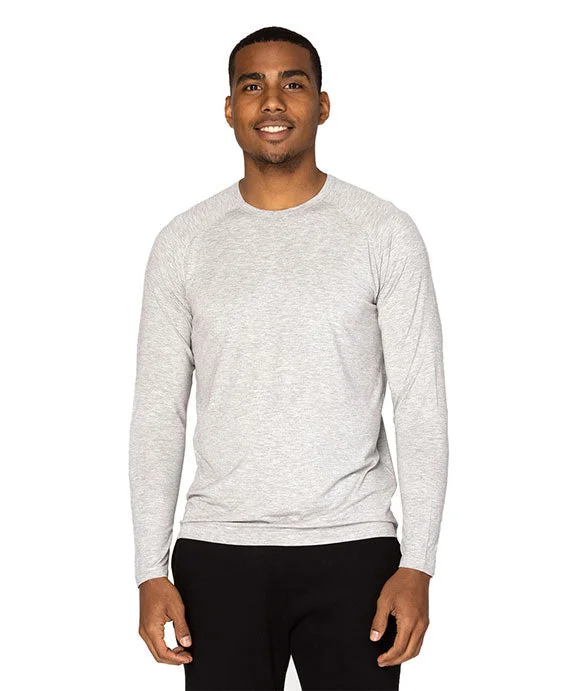 382LS - Threadfast Apparel Unisex Impact Long-Sleeve T-Shirt | Heather Grey