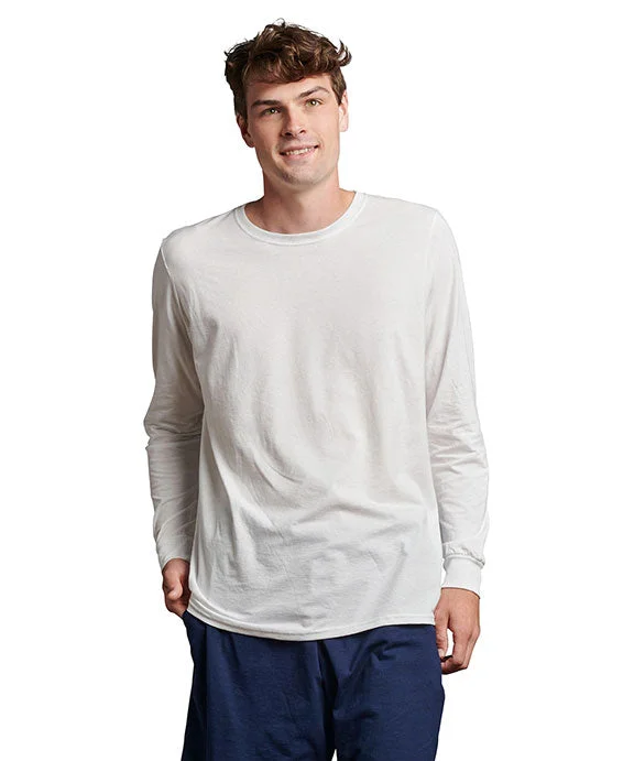 64LTTM - Russell Athletic Unisex Essential Performance Long-Sleeve T-Shirt | White