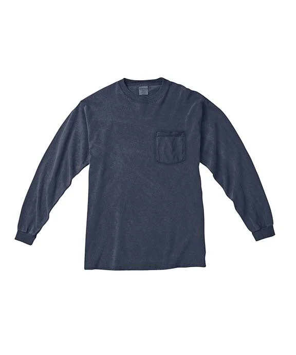 C4410 - Comfort Colors Adult Heavyweight RS Long-Sleeve Pocket T-Shirt | Denim