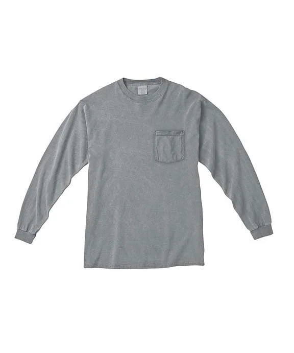 C4410 - Comfort Colors Adult Heavyweight RS Long-Sleeve Pocket T-Shirt | Granite