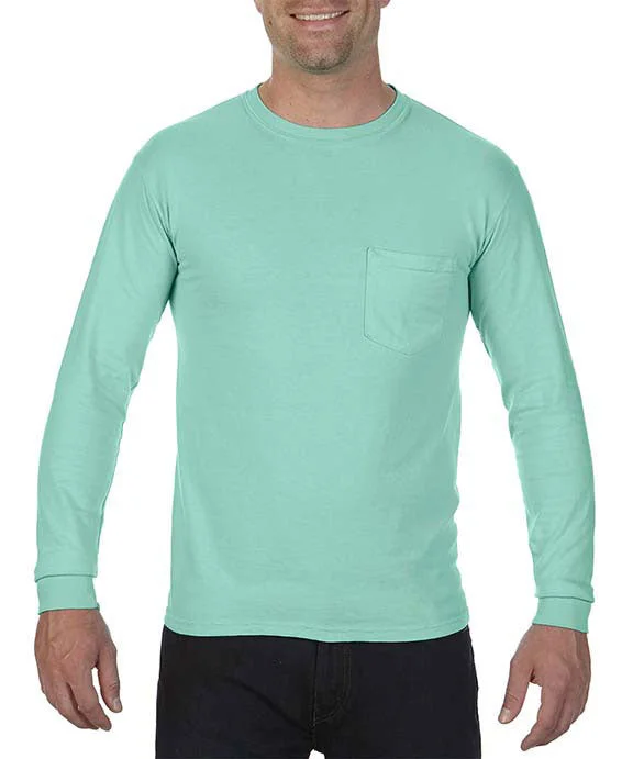 C4410 - Comfort Colors Adult Heavyweight RS Long-Sleeve Pocket T-Shirt | Island Reef