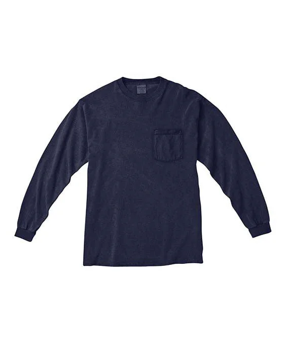 C4410 - Comfort Colors Adult Heavyweight RS Long-Sleeve Pocket T-Shirt | Midnight