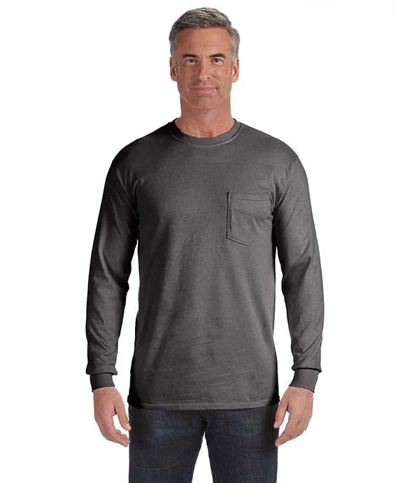 C4410 - Comfort Colors Adult Heavyweight RS Long-Sleeve Pocket T-Shirt | Pepper