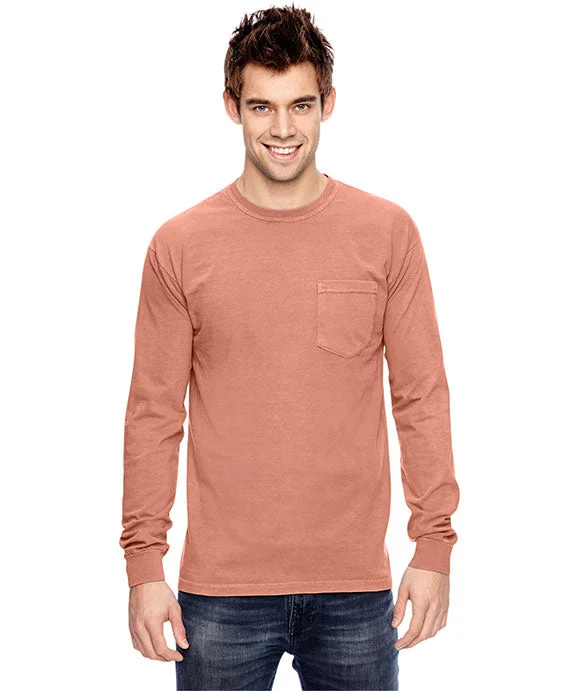 C4410 - Comfort Colors Adult Heavyweight RS Long-Sleeve Pocket T-Shirt | Terracota